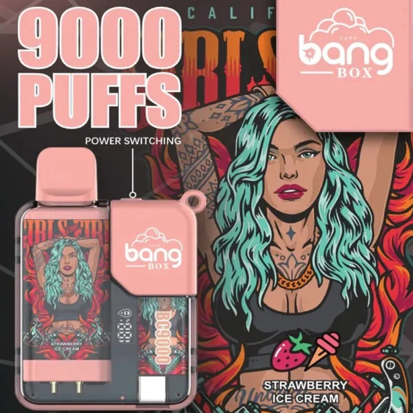 Bang Box 9000 Puffs 0% 2% 3% 5% Nicotine Rechargeable LED Pover Display Disposable Vape Wholesale - BookVape - 6