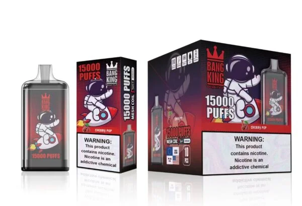 Bang King 15000 Puffs 0% 2% 3% 5% Nikotin genopladelig engangsvape Engros - BookVape - 11