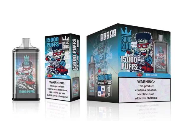 Bang King 15000 Puffs 0% 2% 3% 5% Nikotin genopladelig engangsvape Engros - BookVape - 3