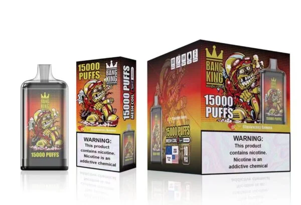 Bang King 15000 Puffs 0% 2% 3% 5% Nikotin genopladelig engangsvape Engros - BookVape - 15