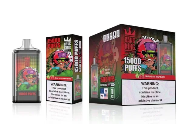 Bang King 15000 Puffs 0% 2% 3% 5% Nikotin genopladelig engangsvape Engros - BookVape - 16