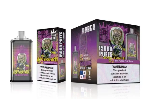 Bang King 15000 Puffs 0% 2% 3% 5% Nikotin genopladelig engangsvape Engros - BookVape - 19