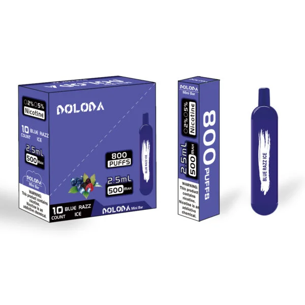 DOLODA Mini bar 800 Puffs 2% Cigarrillos electrónicos desechables recargables con nicotina Vape al por mayor - BookVape - 4