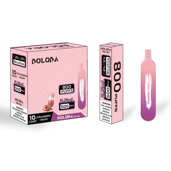 DOLODA Mini bar 800 Puffs 2% Cigarrillos electrónicos desechables recargables con nicotina Vape al por mayor - BookVape - 3