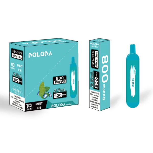 DOLODA Mini bar 800 Puffs 2% Cigarrillos electrónicos desechables recargables con nicotina Vape al por mayor - BookVape - 6