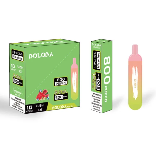 DOLODA Mini bar 800 Puffs 2% Cigarrillos electrónicos desechables recargables con nicotina Vape al por mayor - BookVape - 5