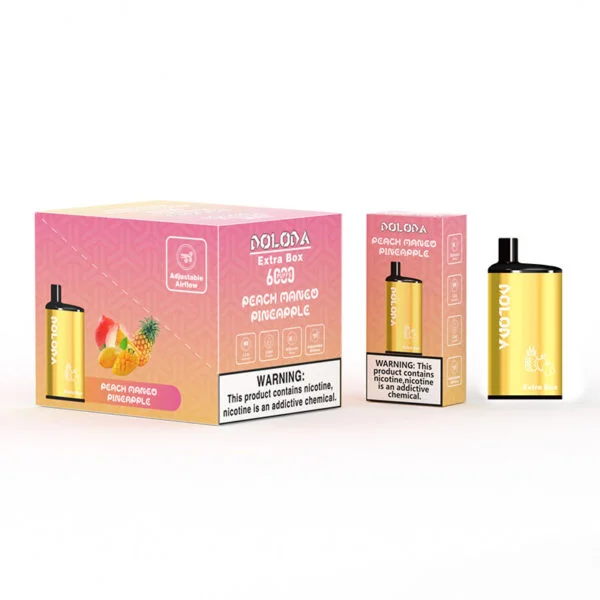 DOLODA Extra Box 6000 Puffs 2% 5% Nikotynowy akumulator jednorazowy Vape Hurt - BookVape - 6