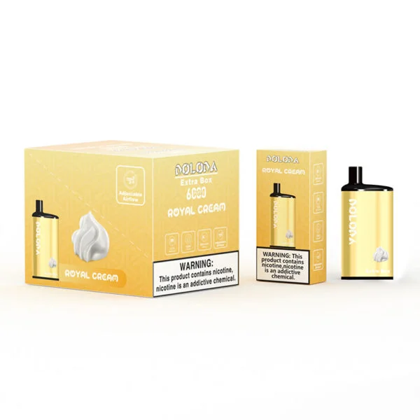 DOLODA Extra Box 6000 Puffs 2% 5% Nikotynowy Akumulator Jednorazowy Vape Hurt - BookVape - 4