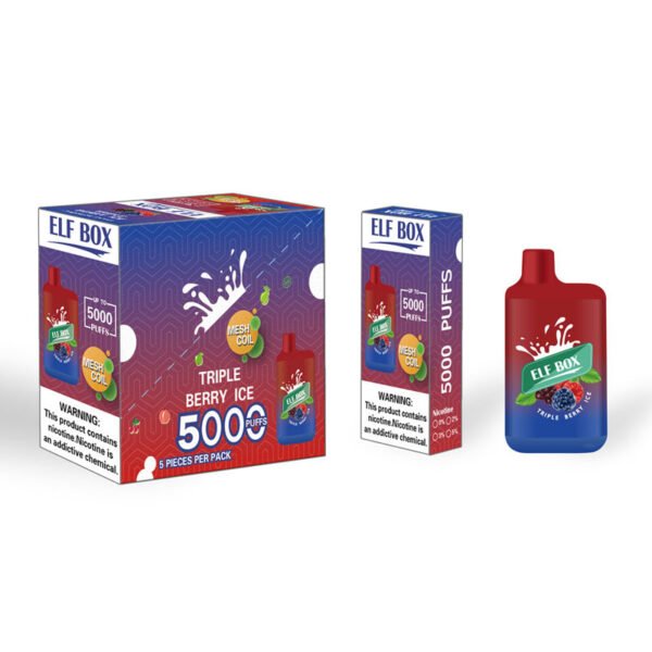 ELF BOX 5000 Puffs 0% 2% 3% 5% Nicotine Disposable Vape Authentic E Cigarette Pen Wholesale - BookVape - 7