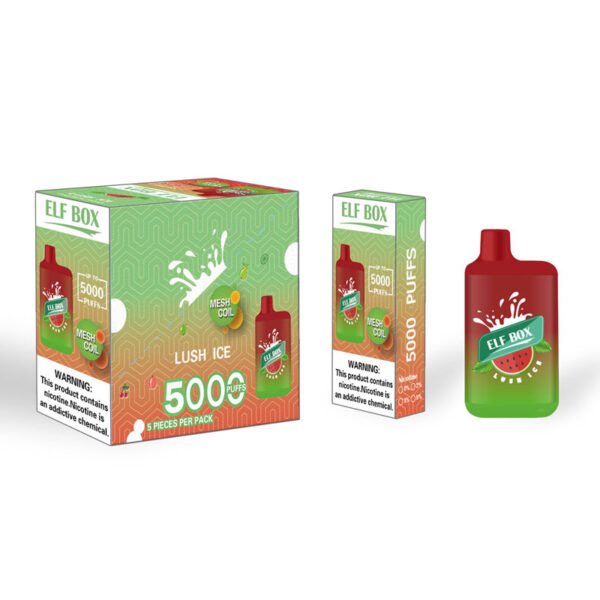 ELF BOX 5000 Puffs 0% 2% 3% 5% Nicotine Disposable Vape Authentic E Cigarette Pen Wholesale - BookVape - 18