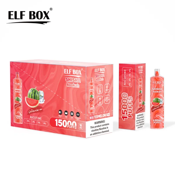 ELF BOX LS15000 Vodní dýmka na vodní dýmku na vodní dýmku 0% 2% 5% Nikotinová dobíjecí jednorázová vape velkoobchod – BookVape – 5