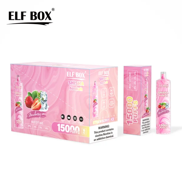 ELF BOX LS15000 Vodní dýmka na vodní dýmku na vodní dýmku 0% 2% 5% Nikotinová dobíjecí jednorázová vape velkoobchod – BookVape – 6