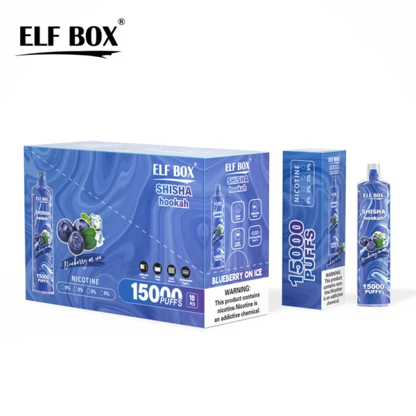 ELF BOX LS15000 Puff Shisha Vodní dýmka 0% 2% 5% Nikotinová dobíjecí jednorázová vape velkoobchod – BookVape – 10