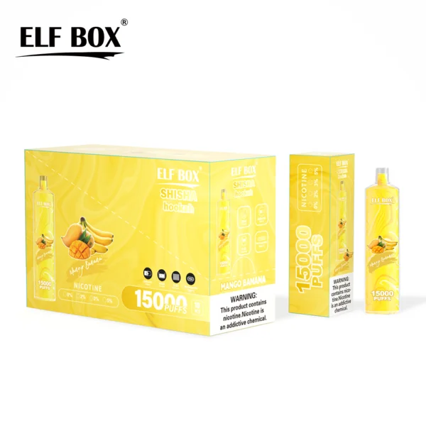 ELF BOX LS15000 Puff Shisha Vodní dýmka 0% 2% 5% Nikotinová dobíjecí jednorázová vape velkoobchod – BookVape – 12
