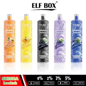 ELF BOX LS15000 Vodní dýmka na vodní dýmku na vodní dýmku 0% 2% 5% Nikotinová dobíjecí jednorázová vape velkoobchod – BookVape – 18
