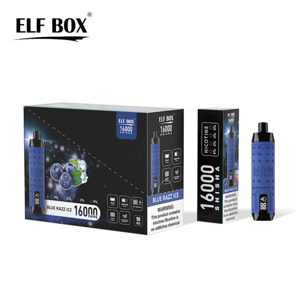 ELF BOX SHISHA 16000 Puffs 0%/2%/3%/5% Vente en gros de vape jetable rechargeable à la nicotine - BookVape - 8