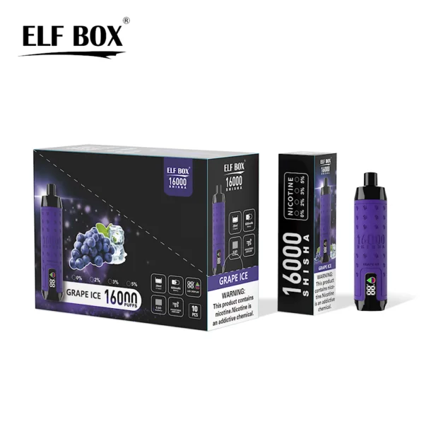 ELF BOX SHISHA 16000 Puffs 0%/2%/3%/5% Nikotynowy akumulator jednorazowy Vape Hurt - BookVape - 9