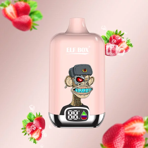 ELF box digital 12000 puffs 0% 2% 3% 5% Nicotine LED display Disposable Vape Wholesale - BookVape - 5