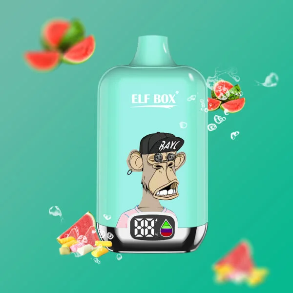 ELF box digital 12000 puffs 0% 2% 3% 5% Nicotine LED display Disposable Vape Wholesale - BookVape - 3