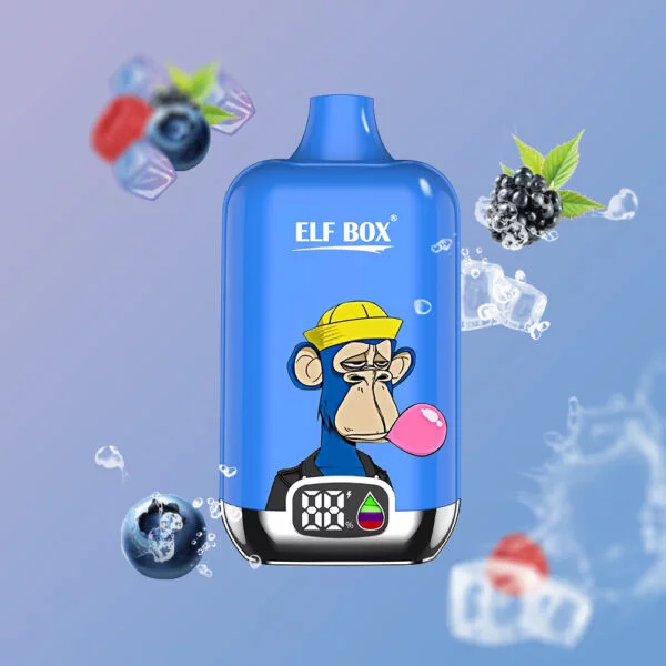 ELF box digital 12000 puffs 0% 2% 3% 5% Nicotine LED display Disposable Vape Wholesale - BookVape - 14