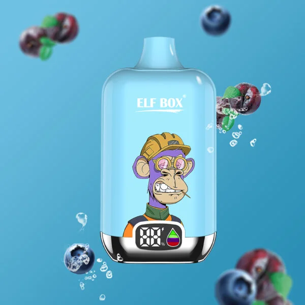 ELF box digital 12000 puffs 0% 2% 3% 5% Nicotine LED display Disposable Vape Wholesale - BookVape - 13