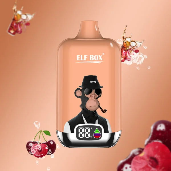 ELF box digital 12000 puffs 0% 2% 3% 5% Nicotine LED display Disposable Vape Wholesale - BookVape - 12