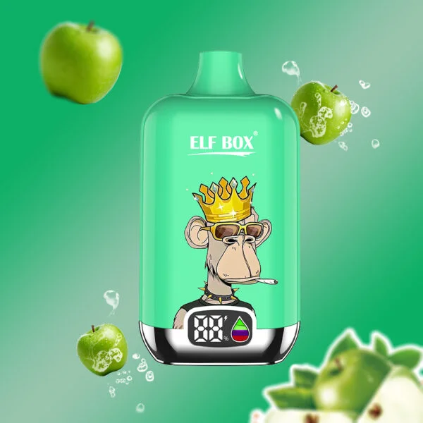 ELF box digital 12000 puffs 0% 2% 3% 5% Nicotine LED display Disposable Vape Wholesale - BookVape - 10
