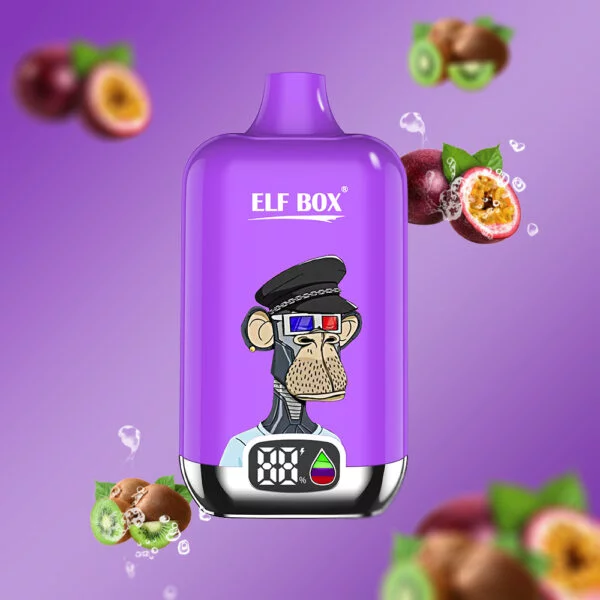ELF box digital 12000 puffs 0% 2% 3% 5% Nicotine LED display Disposable Vape Wholesale - BookVape - 8