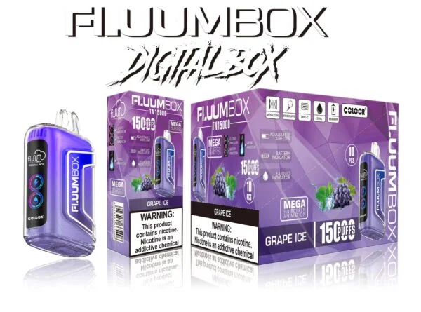 FluuM Digital Box TN 15000 Rookwolken 0% 2% 3% 5% Nicotine Oplaadbare Wegwerp Vape Pen Pods E-sigaretten Groothandel - BookVape - 5
