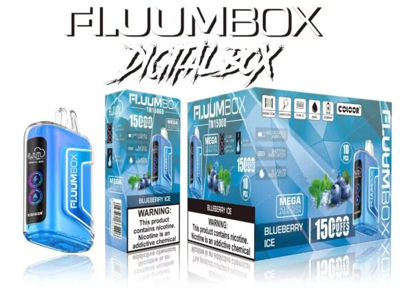 FluuM Digital Box TN 15000 Rookwolken 0% 2% 3% 5% Nicotine Oplaadbare Wegwerp Vape Pen Pods E-sigaretten Groothandel - BookVape - 4