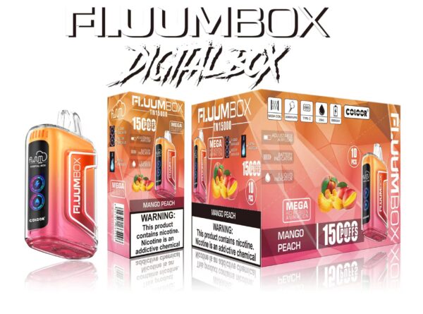 FluuM Digital Box TN 15000 Rookwolken 0% 2% 3% 5% Nicotine Oplaadbare Wegwerp Vape Pen Pods E-sigaretten Groothandel - BookVape - 13