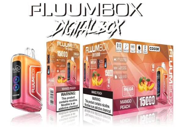 FluuM Digital Box TN 15000 Rookwolken 0% 2% 3% 5% Nicotine Oplaadbare Wegwerp Vape Pen Pods E-sigaretten Groothandel - BookVape - 13