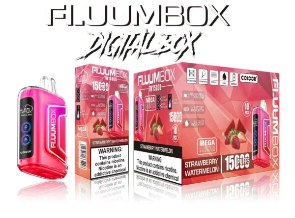 FluuM Digital Box TN 15000 Rookwolken 0% 2% 3% 5% Nicotine Oplaadbare Wegwerp Vape Pen Pods E-sigaretten Groothandel - BookVape - 12