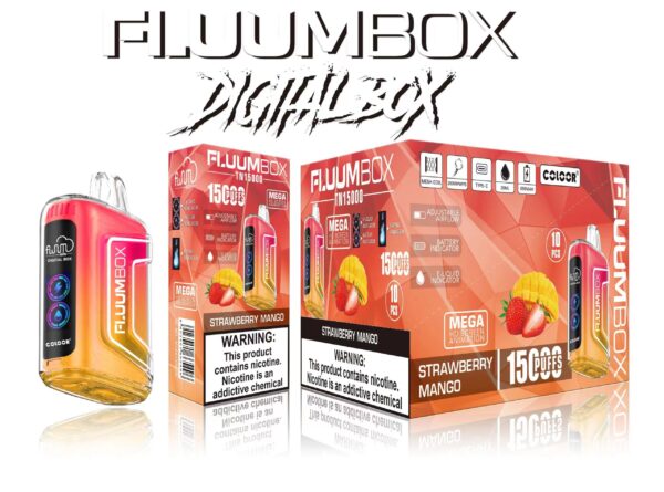 FluuM Digital Box TN 15000 Rookwolken 0% 2% 3% 5% Nicotine Oplaadbare Wegwerp Vape Pen Pods E-sigaretten Groothandel - BookVape - 11