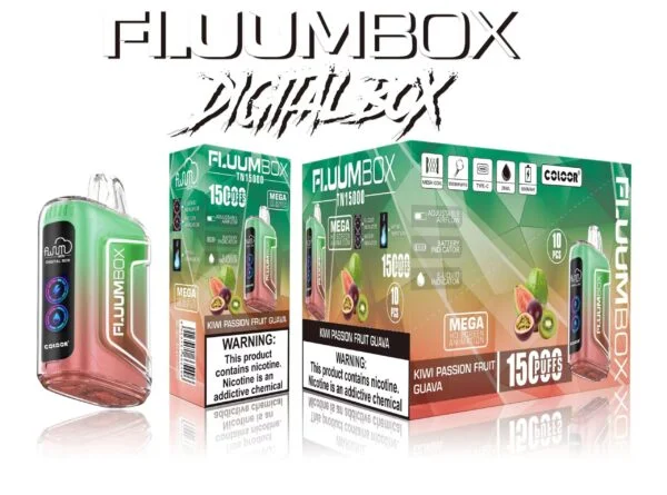 FluuM Digital Box TN 15000 Rookwolken 0% 2% 3% 5% Nicotine Oplaadbare Wegwerp Vape Pen Pods E-sigaretten Groothandel - BookVape - 10