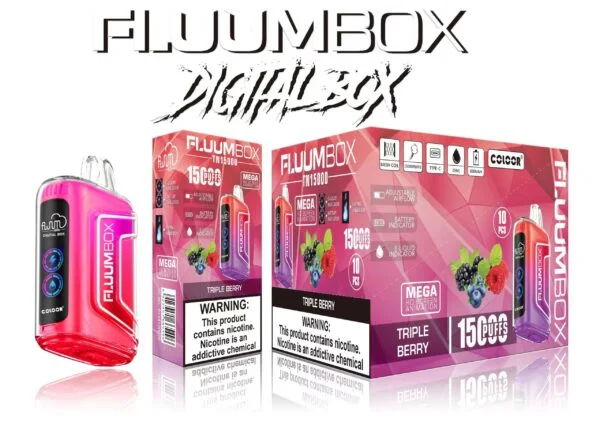 FluuM Digital Box TN 15000 Rookwolken 0% 2% 3% 5% Nicotine Oplaadbare Wegwerp Vape Pen Pods E-sigaretten Groothandel - BookVape - 9