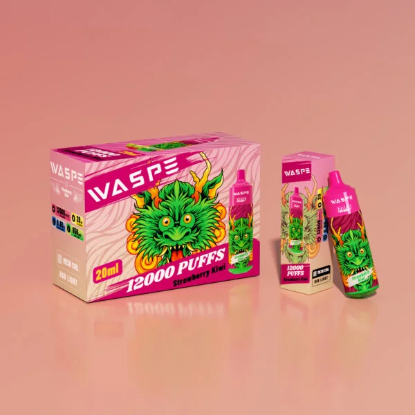 WASPE 12000 PUFFS 0% 2% 3% 5% Nikotin engångsvape grossist - BookVape - 6