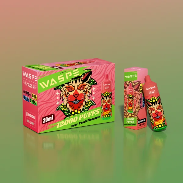 WASPE 12000 PUFFS 0% 2% 3% 5% Nikotin engångsvape grossist - BookVape - 2