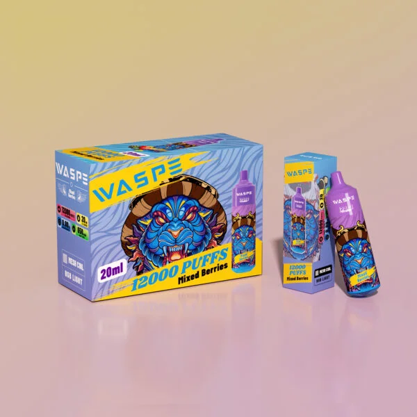 WASPE 12000 PUFFS 0% 2% 3% 5% Nikotin disponibel Vape grossist - BookVape - 5