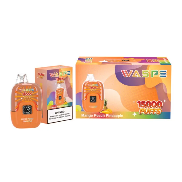 WASPE 15000 PUFFS Digital Box 0% 2% 3% 5% Nicotine Disposable Vape Wholesale - BookVape - 12