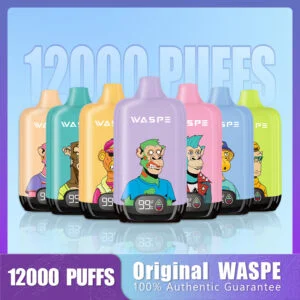 Venta al por mayor disponible de Vape de la nicotina de WASPE 12000 SOPLOS Digital Box 0% 2% 3% 5%