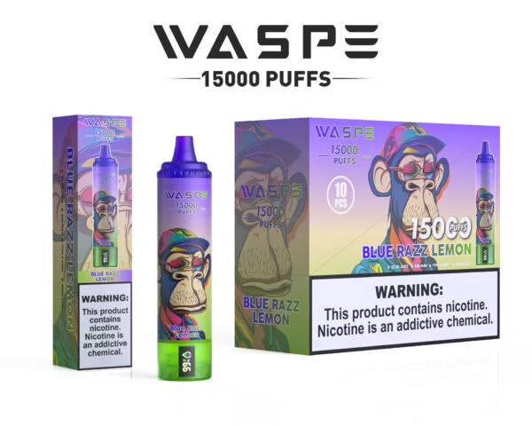 WASPE 15000 PUFFS 0% 2% 3% 5% Никотиновый одноразовый вейп оптом - BookVape - 13
