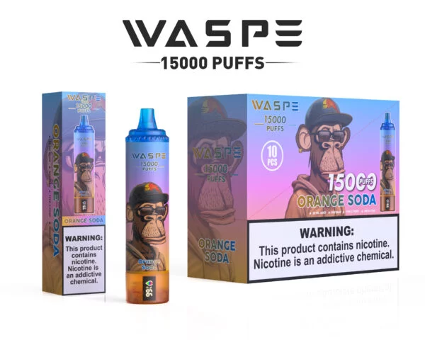 WASPE 15000 PUFFS 0% 2% 3% 5% Никотиновый одноразовый вейп оптом - BookVape - 14