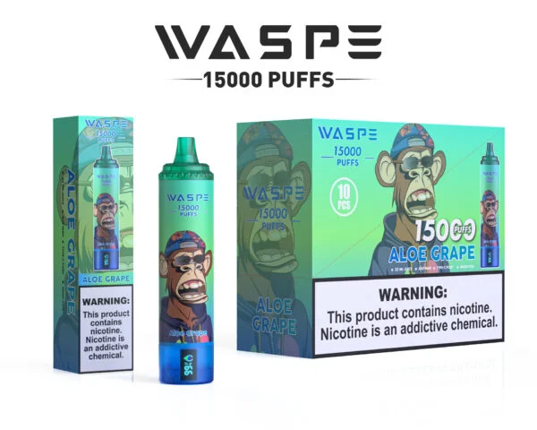 WASPE 15000 PUFFS 0% 2% 3% 5% Никотиновый одноразовый вейп оптом - BookVape - 3