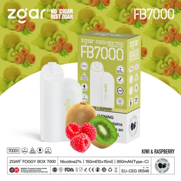 ZGAR FOGGY BOX 7000 Puffs 2% Nicotină reîncărcabilă de unică folosință Vape cu ridicata - BookVape - 17