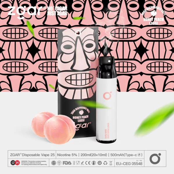 ZGAR ZG25 3000 Puffs 5% Никотиновая перезаряжаемая одноразовая капсула оптом - BookVape - 12