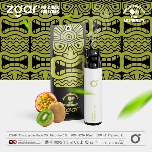 ZGAR ZG25 3000 Puffs 5% Никотиновая перезаряжаемая одноразовая капсула оптом - BookVape - 11