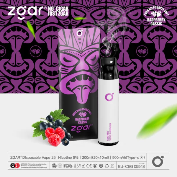 ZGAR ZG25 3000 Puffs 5% Никотиновая перезаряжаемая одноразовая капсула оптом - BookVape - 4