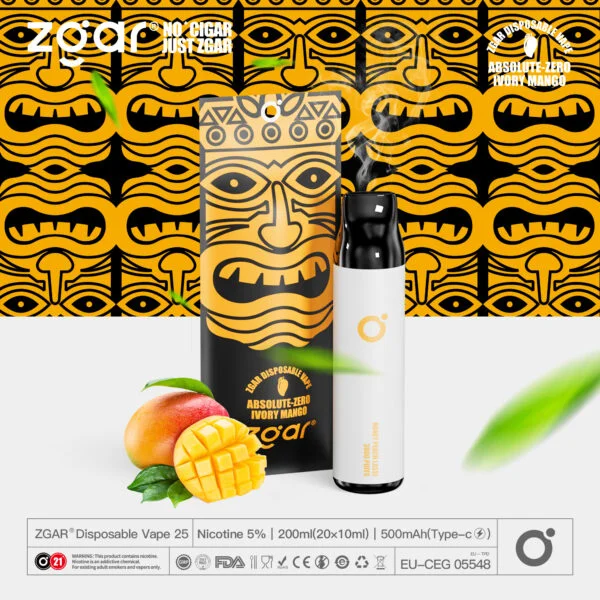 ZGAR ZG25 3000 Puffs 5% Никотиновая перезаряжаемая одноразовая капсула оптом - BookVape - 20