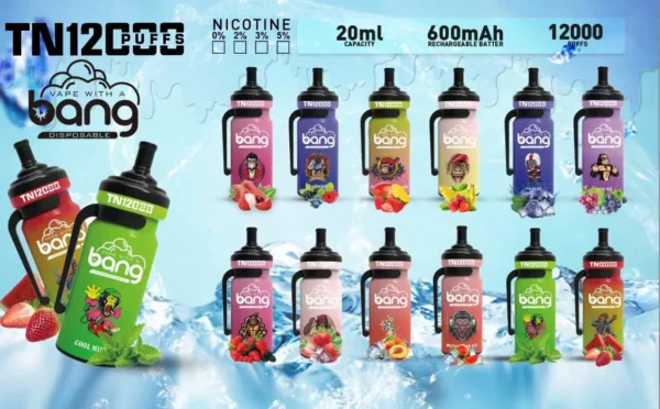 Bang Tn 12000 Puffar 0% 2% 3% 5% Nicotin Disponibel Vape original E Cigarett Partihandel - BookVape - 1